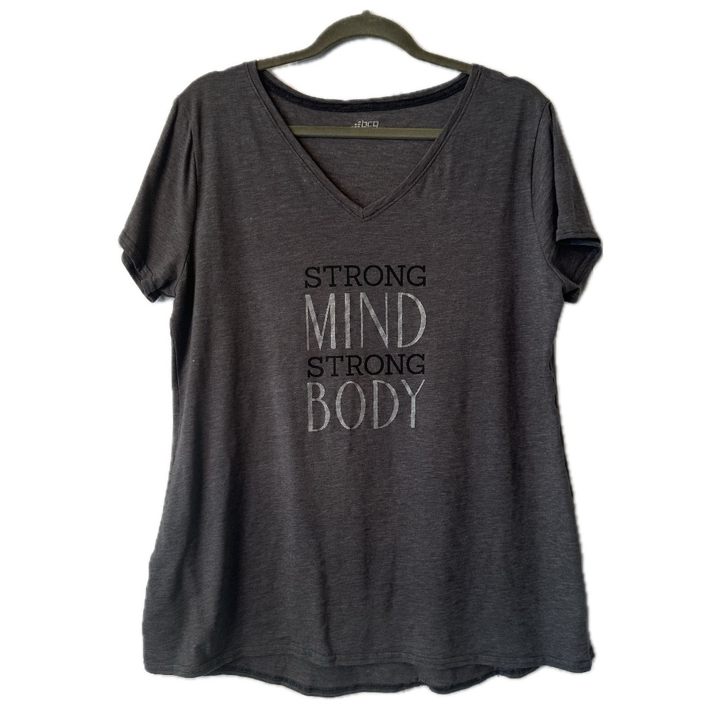 BCG “Strong Mind Strong Body” V-neck Tshirt - Picture 1 of 6
